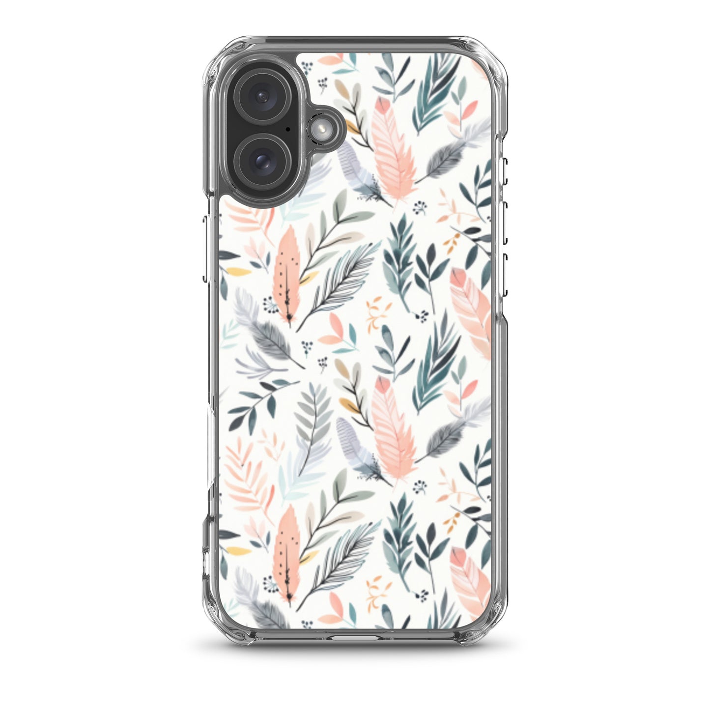 iPhone Case Pastel Feathers & Plants