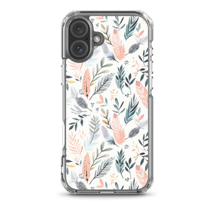 iPhone Case Pastel Feathers & Plants
