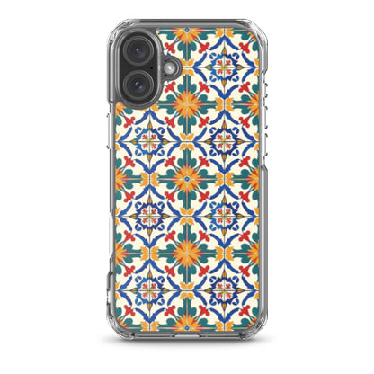 iPhone Case Colorful Yellow & Green Mediterranean Tiles
