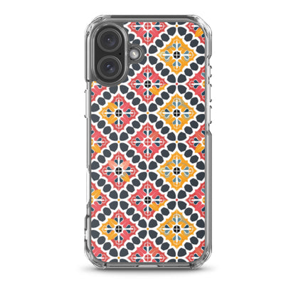iPhone Case Colorful Spanish Quatrefoil Pattern