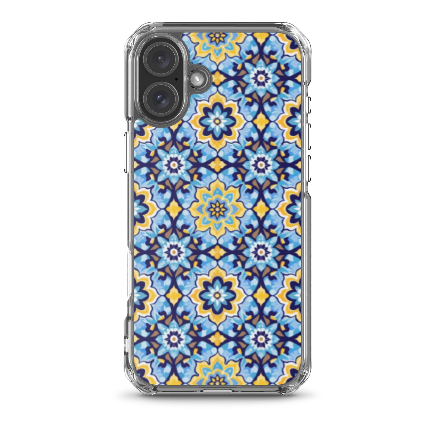 iPhone Case Kashi Tiles Yellow & Light Blue