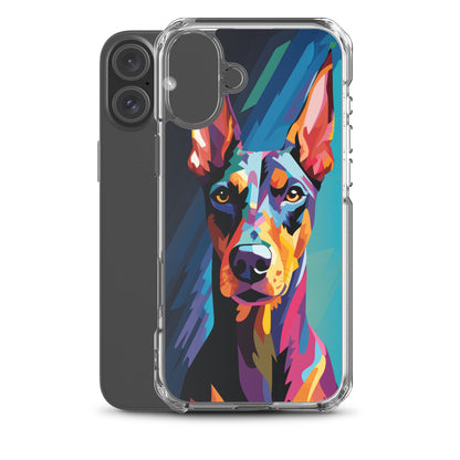 iPhone Case Painted Doberman Pinscher