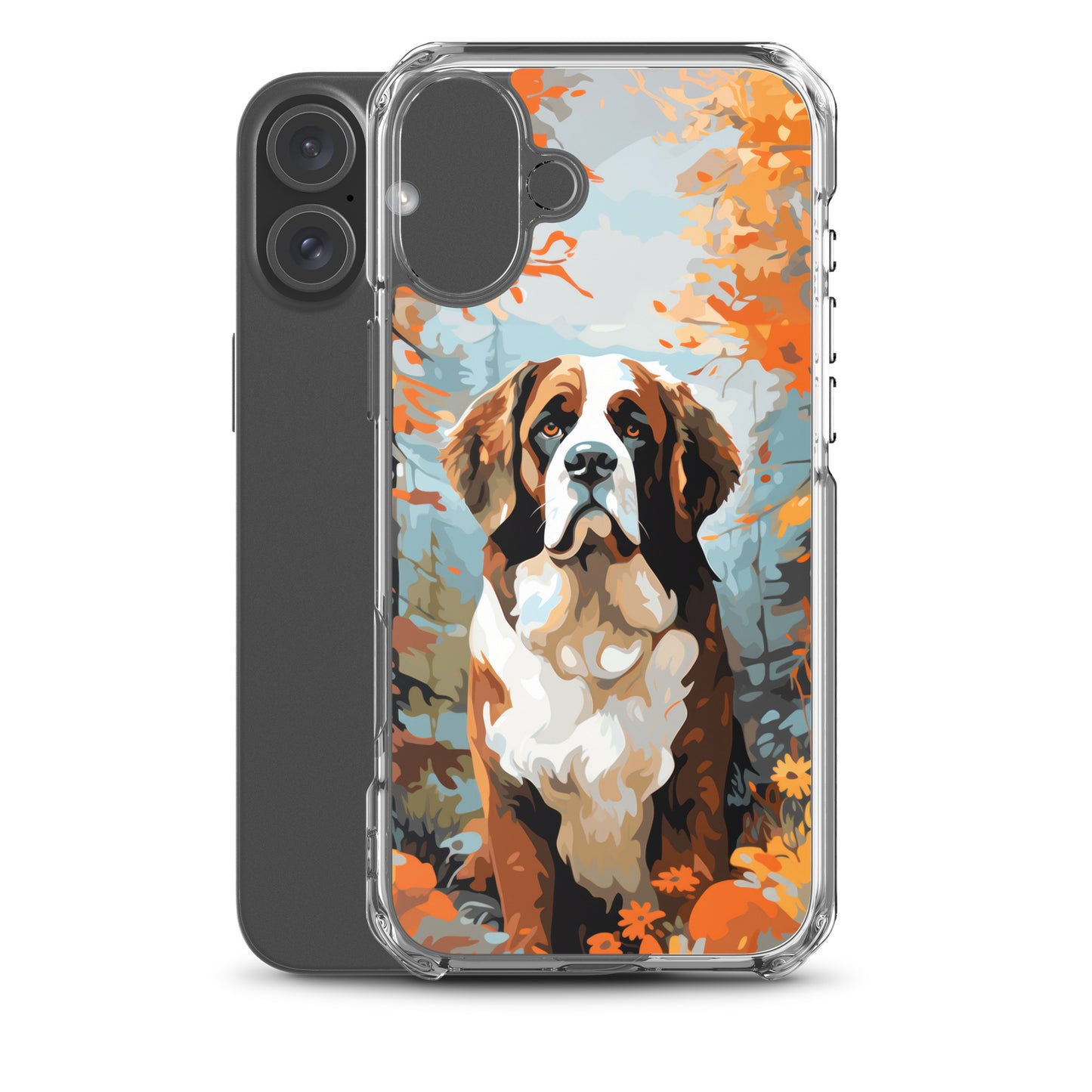 iPhone Case Painted St. Bernard