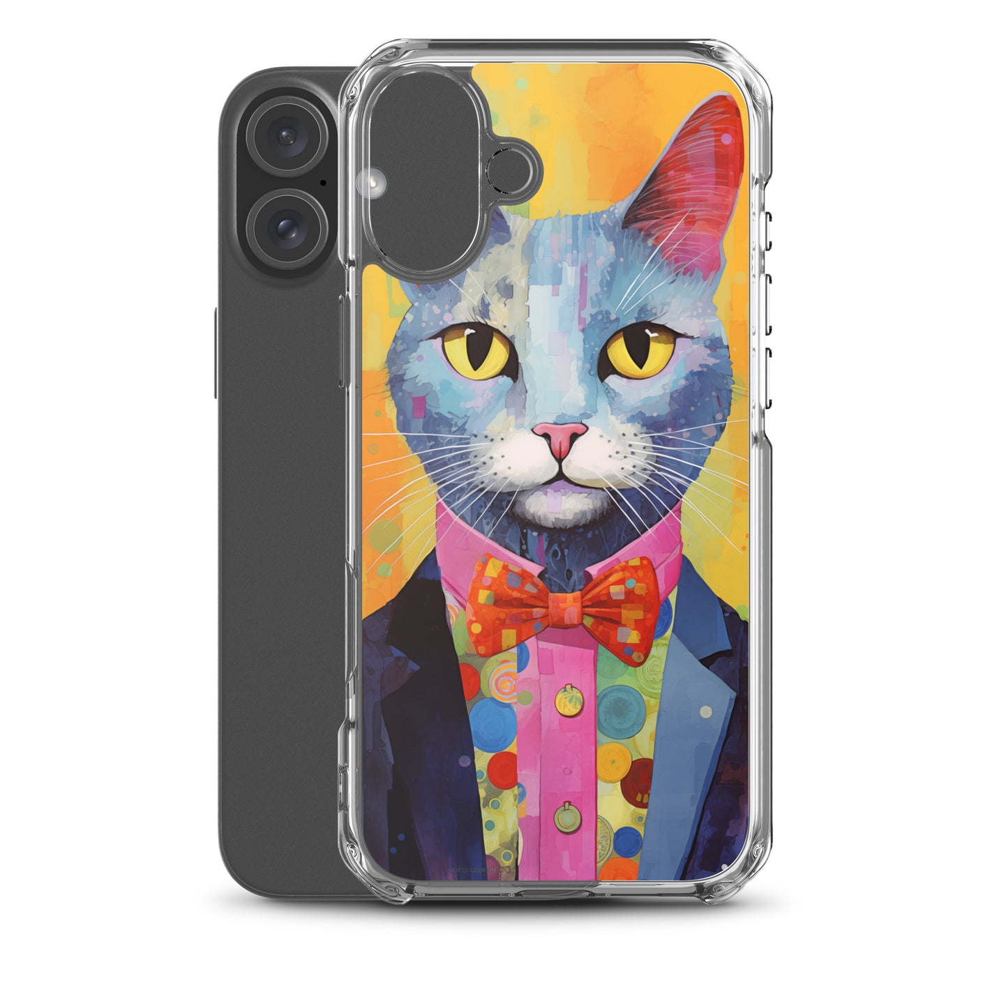 Fancy Colorful Kitty Cat iPhone Case