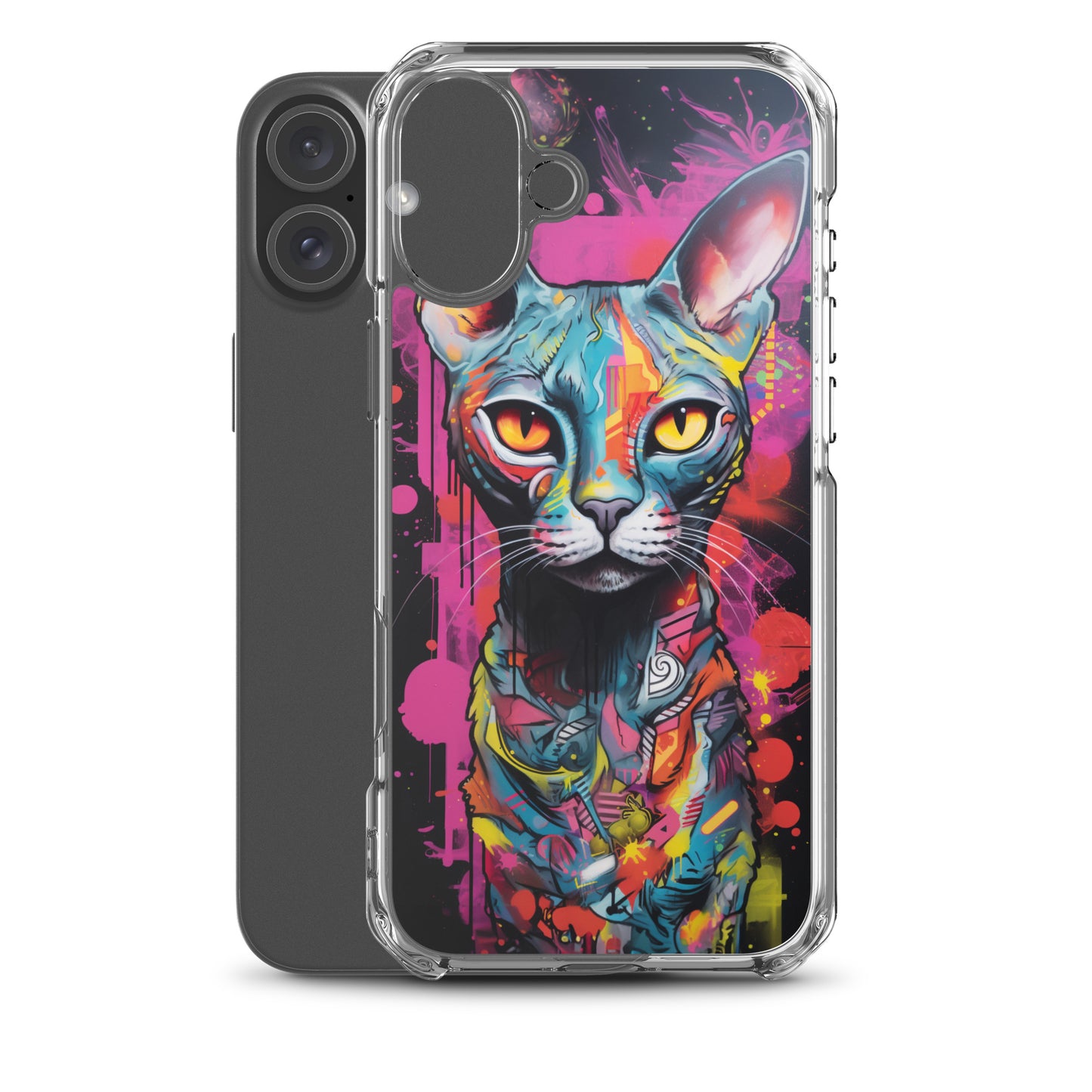 Graffiti Sphynx Cat #2 iPhone Case