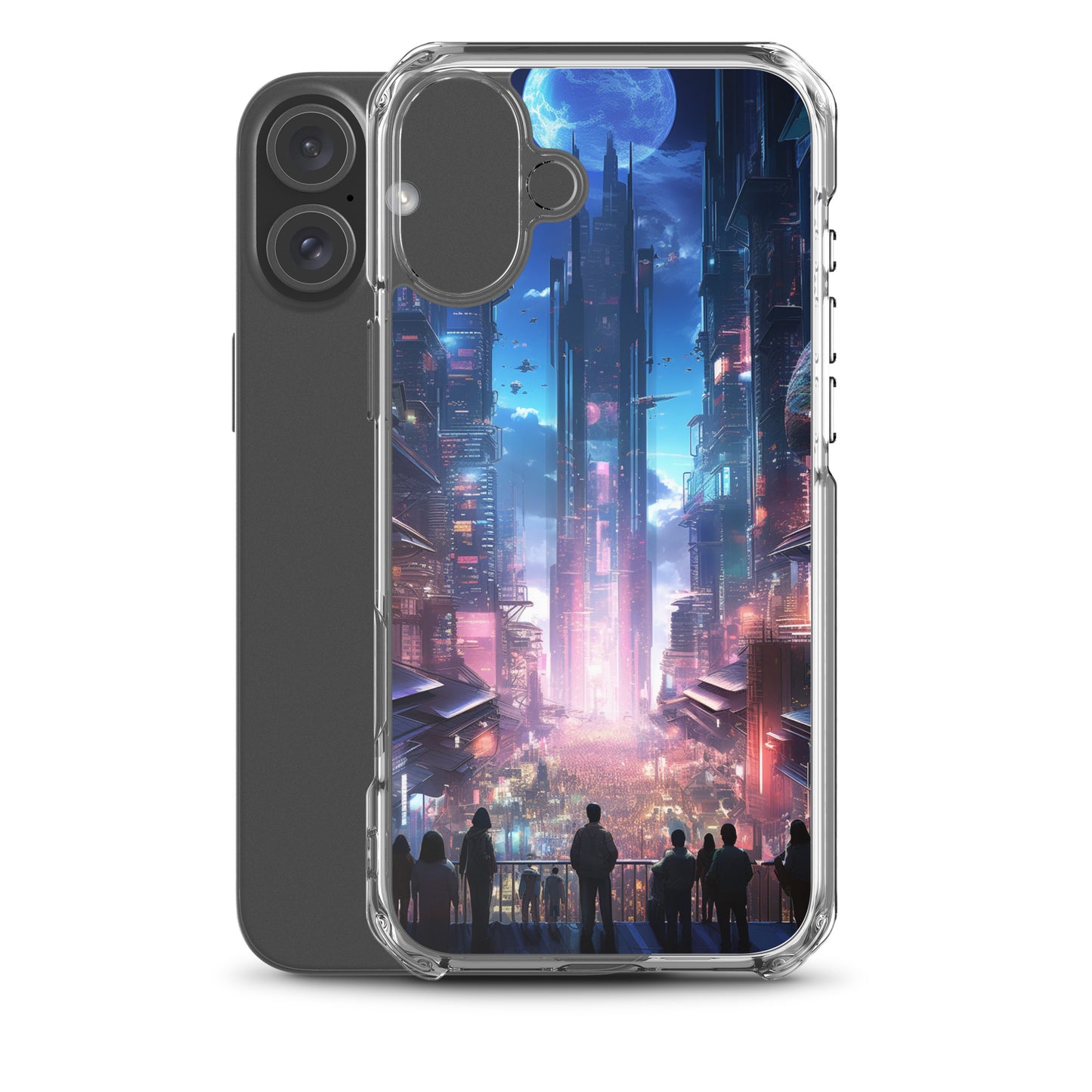 Cyberpunk Cityscape iPhone Case