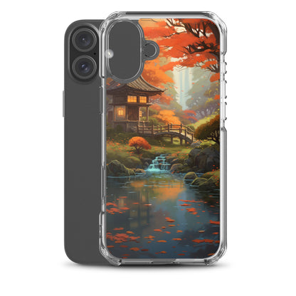 Japanese Garden in Autumn iPhone Case