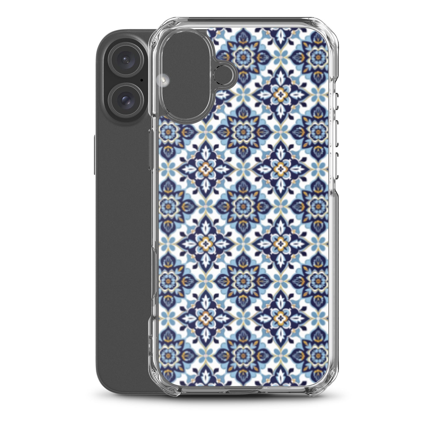 iPhone Case Classic Encaustic Tile Blue