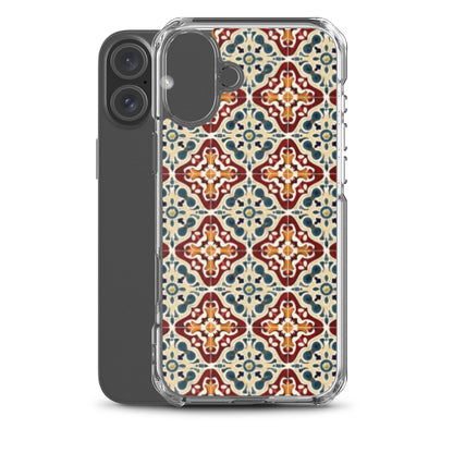 iPhone Case Classic Encaustic Tile Red