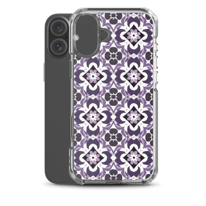 iPhone Case Purple Moroccan Style Tile