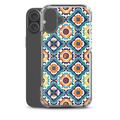 iPhone Case Talavera Tiles Green and Blue