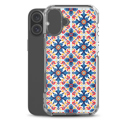 iPhone Case Talavera Tiles Blue and Red