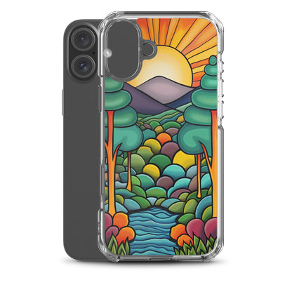 iPhone Case Arkley Sunrise over Mountains and Forest