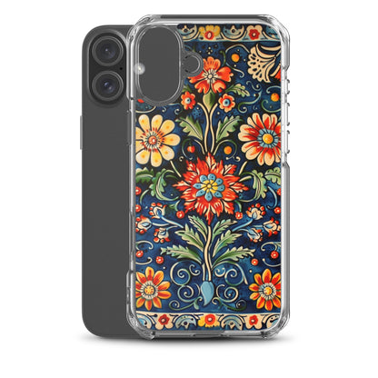 iPhone Case Colorful Flowers Boleslawiec Pottery Tile