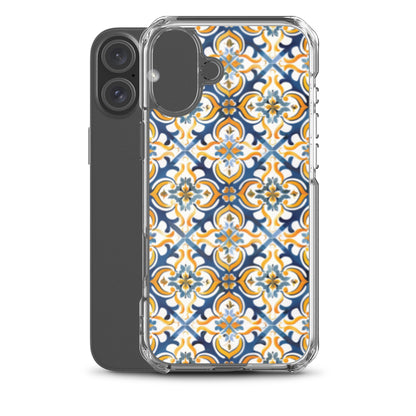 iPhone Case Colorful Spanish Tile Pattern
