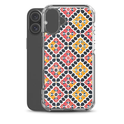 iPhone Case Colorful Spanish Quatrefoil Pattern