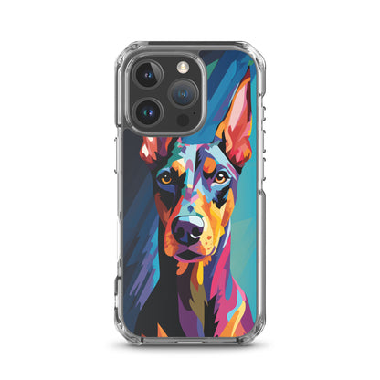 iPhone Case Painted Doberman Pinscher