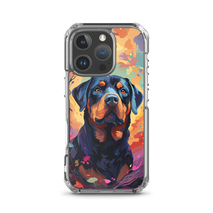 iPhone Case Painted Rottweiler