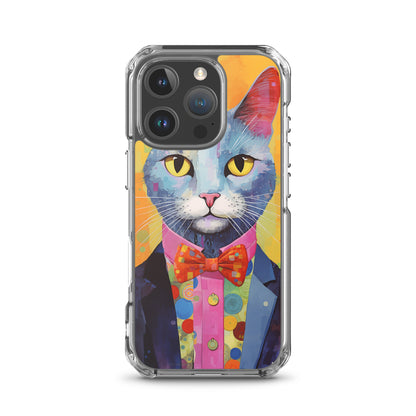 Fancy Colorful Kitty Cat iPhone Case