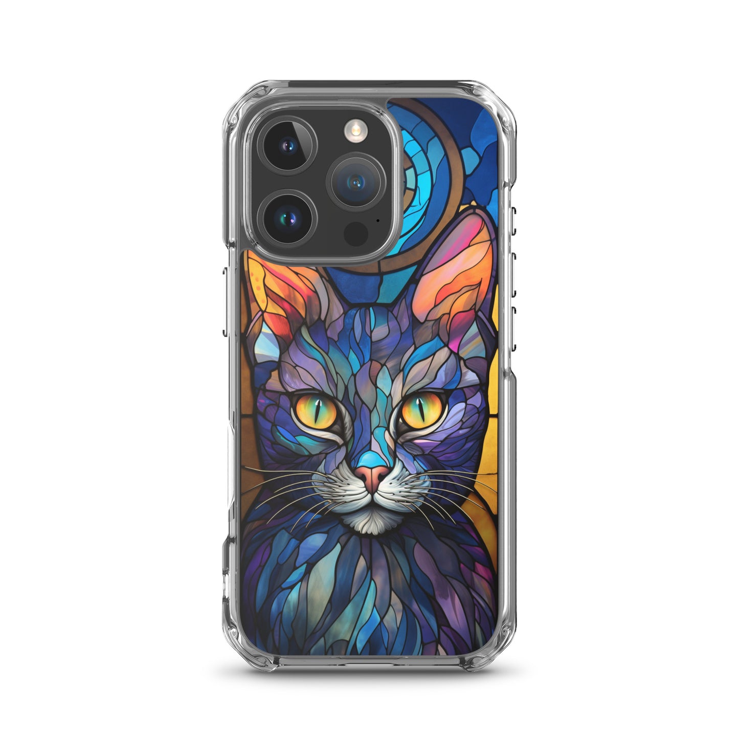 Stained Glass Cat iPhone Case