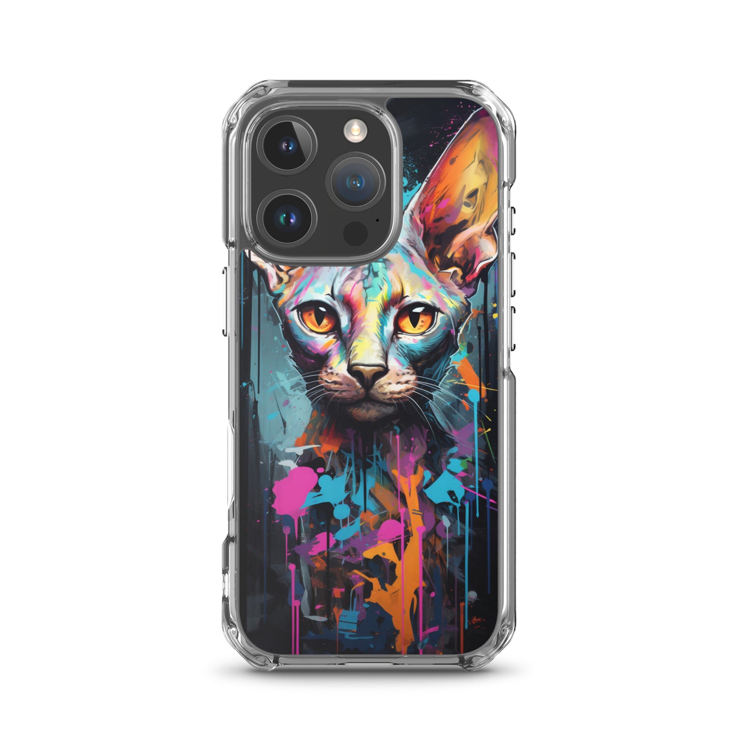 Graffiti Sphynx Cat iPhone Case
