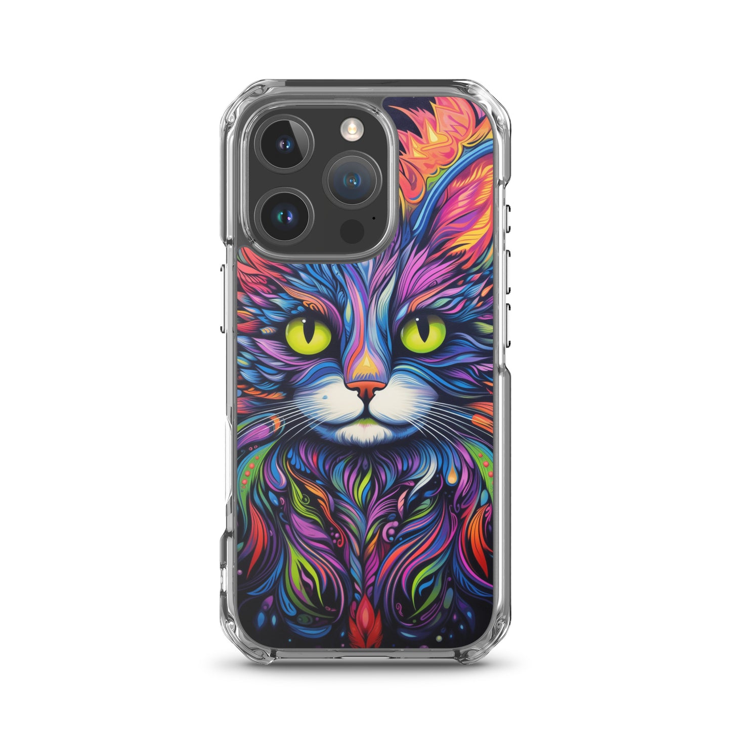 Psychedelic Cat iPhone Case