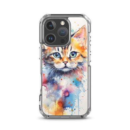 Watercolor Kitty Cat iPhone Case