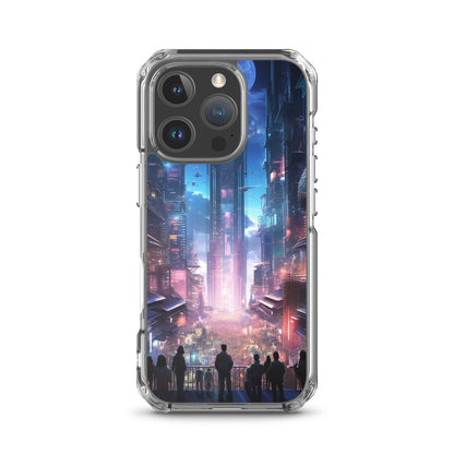 Cyberpunk Cityscape iPhone Case