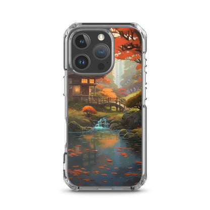 Japanese Garden in Autumn iPhone Case