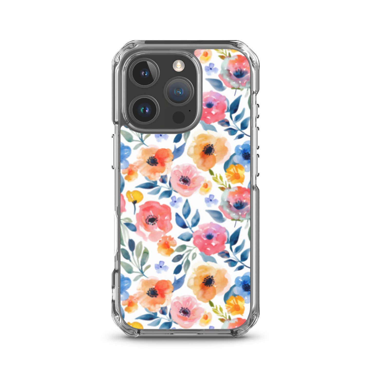 iPhone Case Colorful Watercolor Floral Pattern