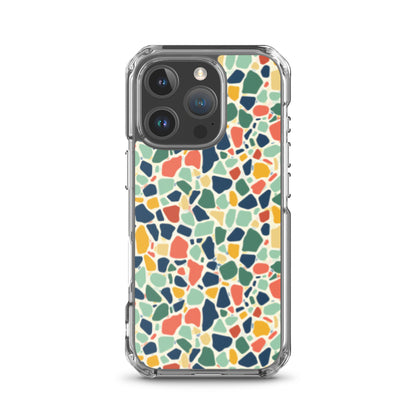 iPhone Case Colorful Retro Terrazzo Tile