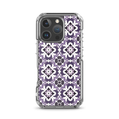 iPhone Case Purple Moroccan Style Tile