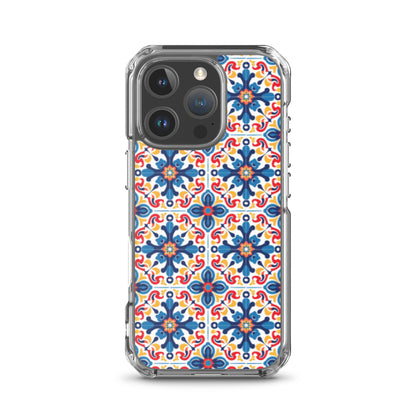 iPhone Case Talavera Tiles Blue and Red