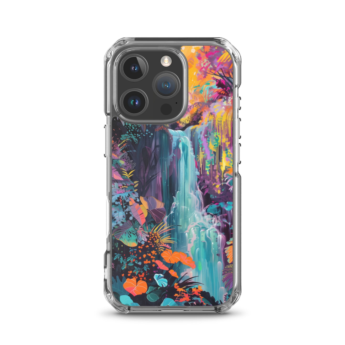 iPhone Case Vibrant Tropical Jungle Waterfall