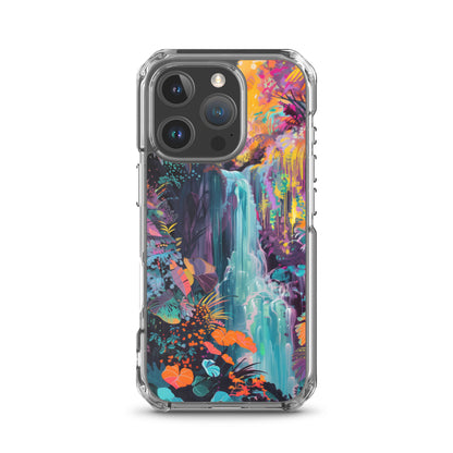 iPhone Case Vibrant Tropical Jungle Waterfall