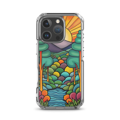 iPhone Case Arkley Sunrise over Mountains and Forest