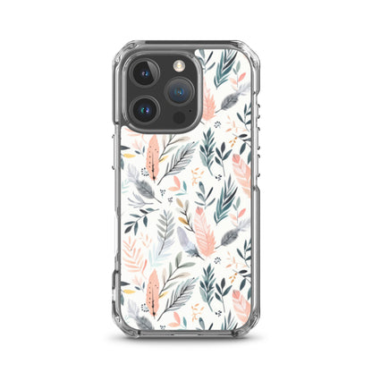 iPhone Case Pastel Feathers & Plants