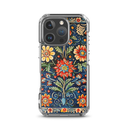 iPhone Case Colorful Flowers Boleslawiec Pottery Tile