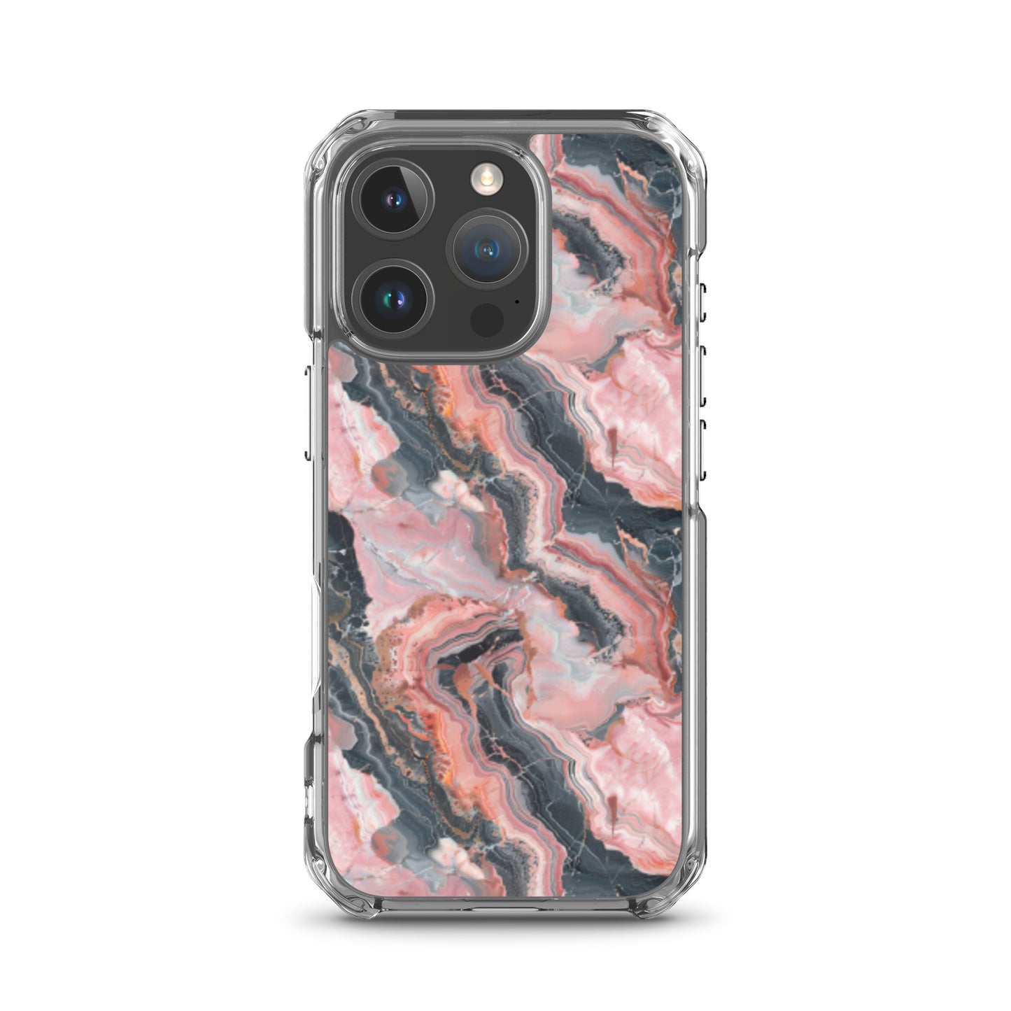 iPhone Case Pink Picasso Marble Pattern