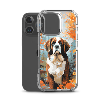 iPhone Case Painted St. Bernard