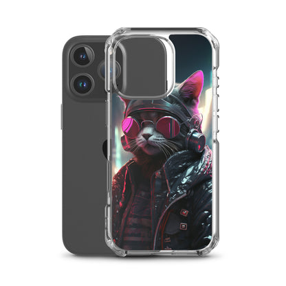Cyberpunk Kitty Cat iPhone Case