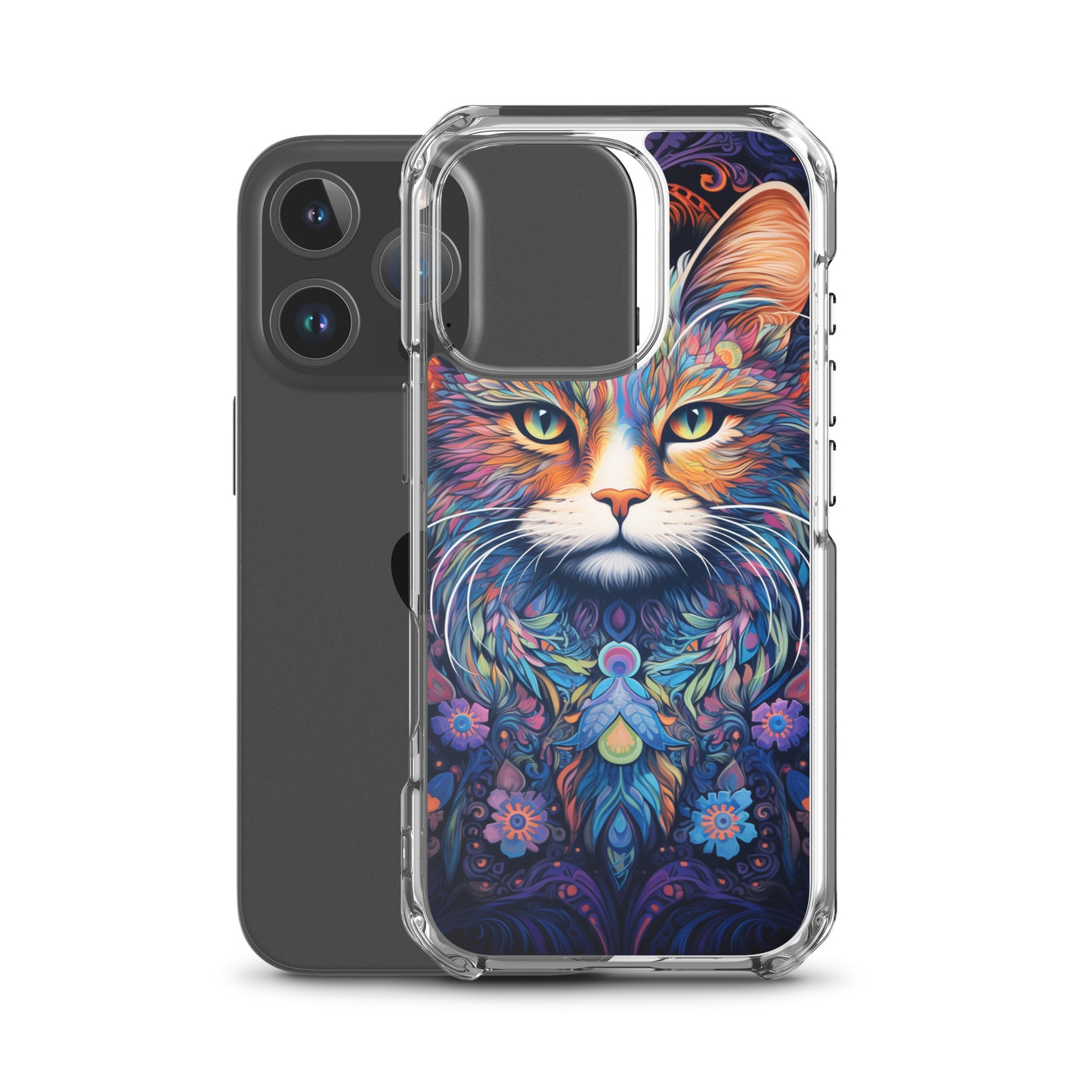 Psychedelic Cat #2 iPhone Case