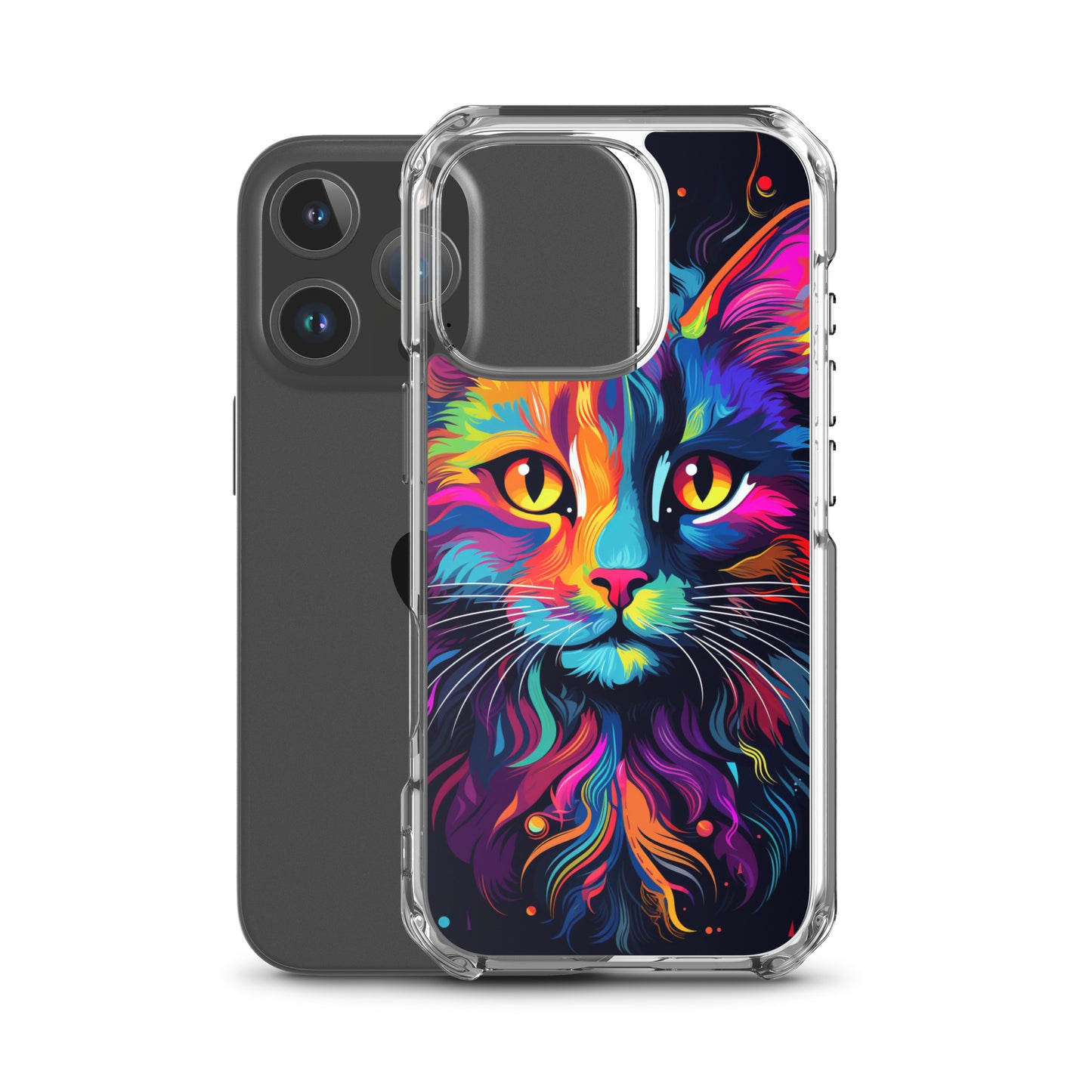 Day Glo Cat iPhone Case