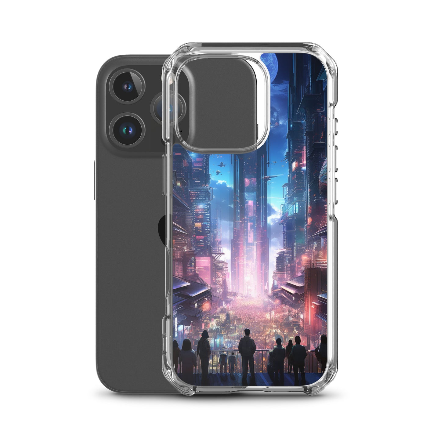 Cyberpunk Cityscape iPhone Case
