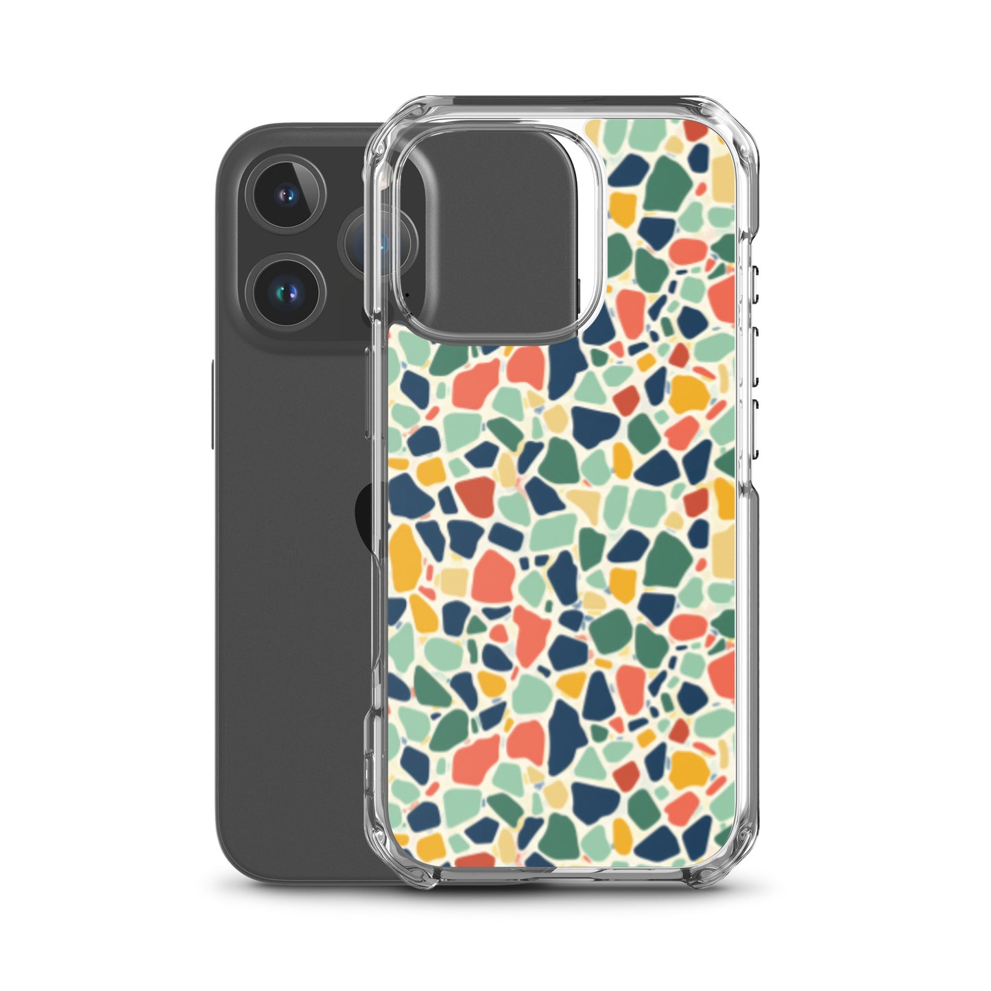 iPhone Case Colorful Retro Terrazzo Tile