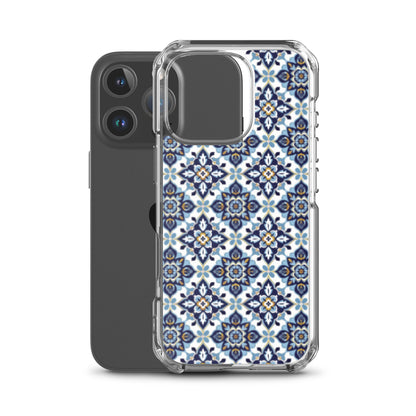 iPhone Case Classic Encaustic Tile Blue