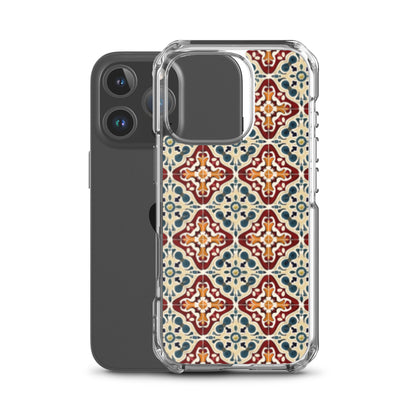 iPhone Case Classic Encaustic Tile Red