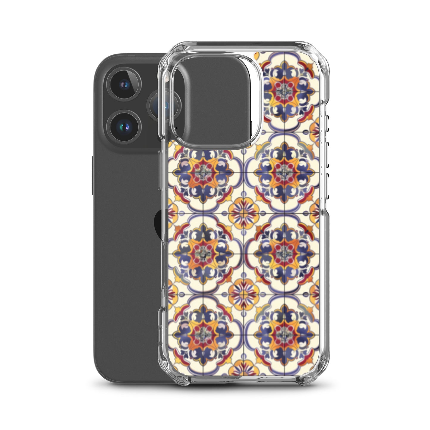 iPhone Case Classic Victorian Tile Blue