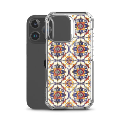iPhone Case Classic Victorian Tile Blue