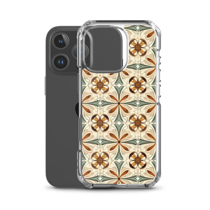 iPhone Case Ornate Leaves Tile